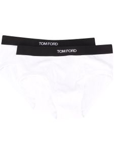 TOM FORD lot de slips à bande logo - Blanc