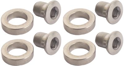 Shimano geleideplaat binnen & spacer 4 stuks fc-4703