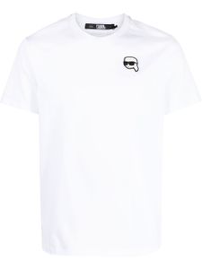 Karl Lagerfeld t-shirt Ikonik Patch en coton biologique - Blanc