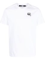 Karl Lagerfeld t-shirt Ikonik Patch en coton biologique - Blanc