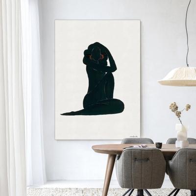 Urban Cotton Wandkleed 'Stillness' 80 x 110cm in Frame - black Urban Cotton Wandkleed 'Stillness' 80 x 110cm in Frame - black