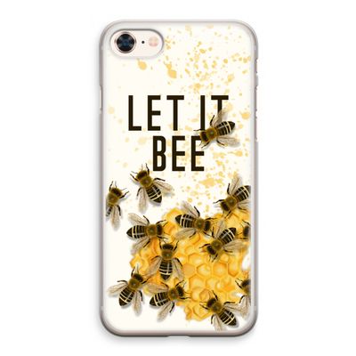 Let it bee: iPhone 8 Transparant Hoesje