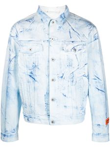 Heron Preston surchemise Overdyed à effet tie dye - Bleu