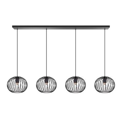 ETH Draad hanglampWire 2 4-lichts zwart - 05-HL4416-30