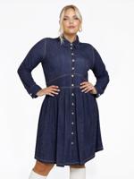 Yoek Jurk met zakken DENIM | Blauw | Maat 54/56