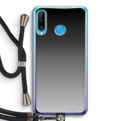 Musketon Halftone: Huawei P30 Lite Transparant Hoesje met koord