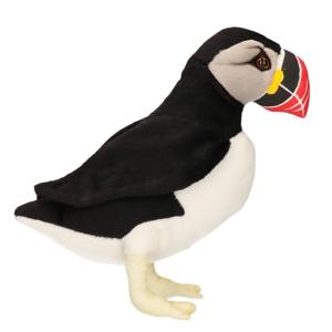 Hansa pluche papegaaiduiker knuffel - 21 cm - luxe kwaliteit - vogel knuffeldieren