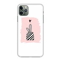 Zwart-wit cactus: Volledig geprint iPhone 11 Pro Max Hoesje