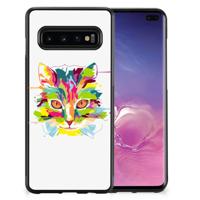Samsung Galaxy S10+ | Bumper Hoesje | Cat Color