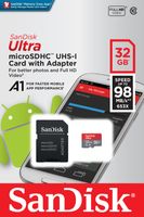 SanDisk Ultra MicroSDHC UHS-I-kaart SDSQUAR-032G-GN6MA - 32GB - thumbnail