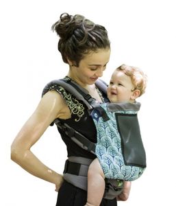 Luna Dream draagzak Grow Up Air Forest Mint katoen groen/blauw