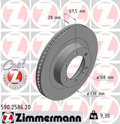 Remschijf Coat Z 590258620