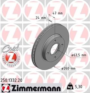 Remschijf Coat Z 250133220