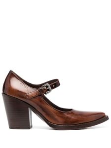 Prada Lakleren pumps - Bruin