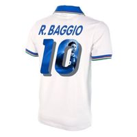 Italië Retro Shirt Uit WK 1982 + R. Baggio 10 (Photo Style)