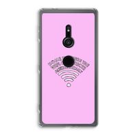 Home Is Where The Wifi Is: Sony Xperia XZ2 Transparant Hoesje