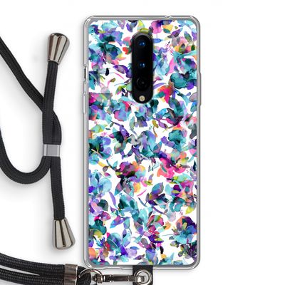 Hibiscus Flowers: OnePlus 8 Transparant Hoesje met koord
