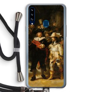 De Nachtwacht: Samsung Galaxy A20s Transparant Hoesje met koord