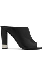 Giuseppe Zanotti mules en cuir Kesi à bout ouvert - Noir