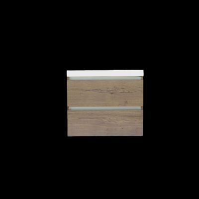 Onderkast Sanilux Trendline Met Greeplijst Aluminium 60x47x52 cm Tabak Oak Sanilux