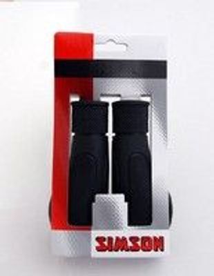 Simson handvatten wing - ergonomische peddelvorm, optimale drukverdeling, zwart