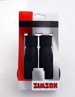 Simson Handvatten Wing ergonomische peddelvorm, optimale drukverdeling, zwart - thumbnail
