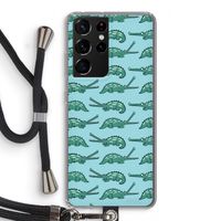 Kroko: Samsung Galaxy S21 Ultra Transparant Hoesje met koord