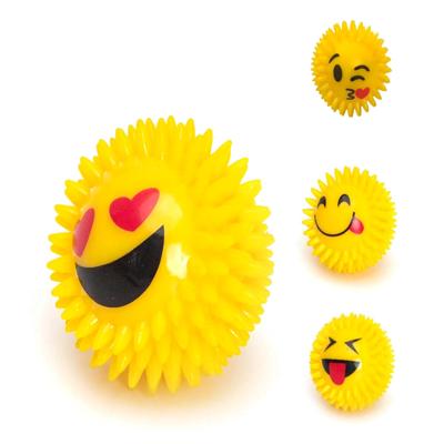 Nobleza Honden stekelbal met licht en piep - 7 cm