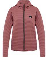 Jack wolfskin Mogari Hooded Fz Fleece Dames Mineral Red S