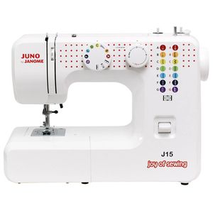 Hanome Juno J15 naaimachine - wit/rood - 15 steken
