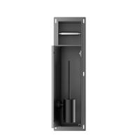 Toiletrol- en Borstelhouder Inbouw BWS Milan Betegelbaar Gunmetal