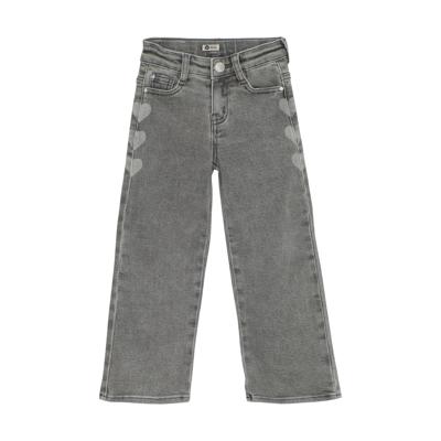 Daily7 winter jeansbroek meisjes - grijs - wide fit
