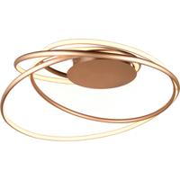 LED Plafondlamp - Trio Select Nala - 1 Lichtpunt van 57 Watt - Dimbaar - Aanpasbare Lichtkleur - IP20 - Goud - Metaal