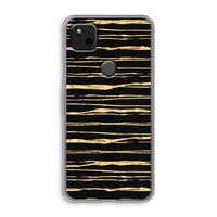Gouden strepen: Google Pixel 4a Transparant Hoesje