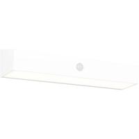 LED Tuinverlichting - Trion Phaze - Wandlamp Buitenlamp - 1 Lichtpunt van 6 Watt - Natuurlijk Wit 4000K - Schemeringsensor - Bewegingssensor - IP44 - Wit - Kunststof