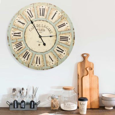 VidaXL Wandklok 60 cm mdf meerkleurig