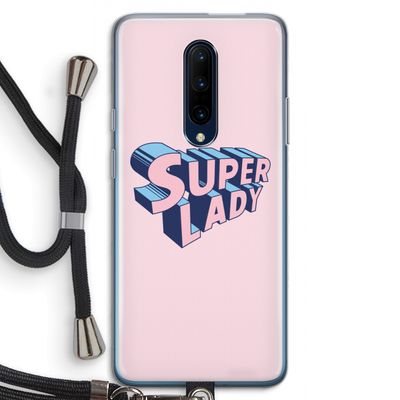 Superlady: OnePlus 7 Pro Transparant Hoesje met koord