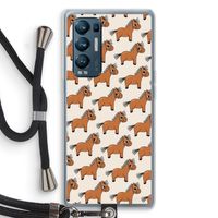 Pony: Oppo Find X3 Neo Transparant Hoesje met koord