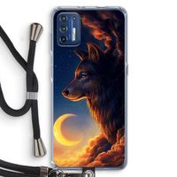Night Guardian: Motorola Moto G9 Plus Transparant Hoesje met koord