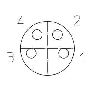 Lutronic 1051 Sensor/actuator connector, geassembleerd M8 Aantal polen: 4 Koppeling, haaks 10.00 m 1 stuk(s)