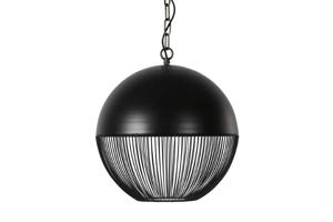 Decostar Zwarte hanglamp gaas Kaspian M Ø 40cm 792514