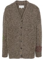 Maison Margiela cardigan Mended à boutonnière - Marron