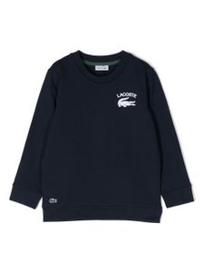 Lacoste Kids sweat à logo imprimé - Bleu