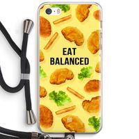 Eat Balanced: iPhone 5 / 5S / SE Transparant Hoesje met koord