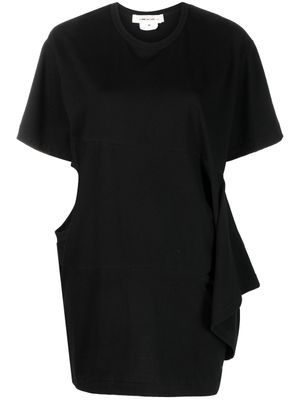Comme Des Garçons t-shirt en coton à détail drapé - Noir
