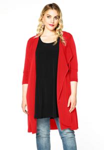 Yoek Vest driekwart mouwen | Rood | Maat 38/40