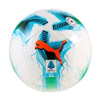PUMA Orbita Serie A MS Voetbal Maat 5 2025-2026 Wit Blauw Groen