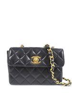 CHANEL Pre-Owned mini sac porté épaule à matelassage losanges (années 1990) - Bleu