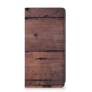 Samsung Galaxy A52 Book Wallet Case Old Wood