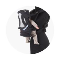 Chipolino Comfy Ergonomische Draagzak met 4 Babyposities Black - thumbnail